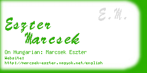 eszter marcsek business card